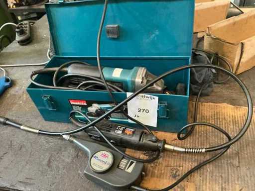Makita 9558HNR Haakse slijper