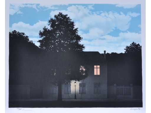 René Magritte (naar) - L’empire des lumières - litho