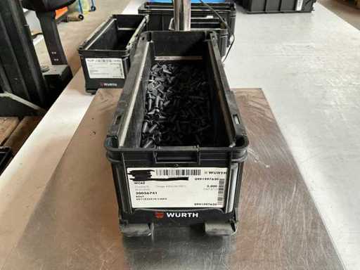 Würth 8.08kg Bolt 6x11x22x19,5 NZG in stackable container