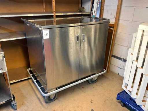 Stalowy wózek tacowy