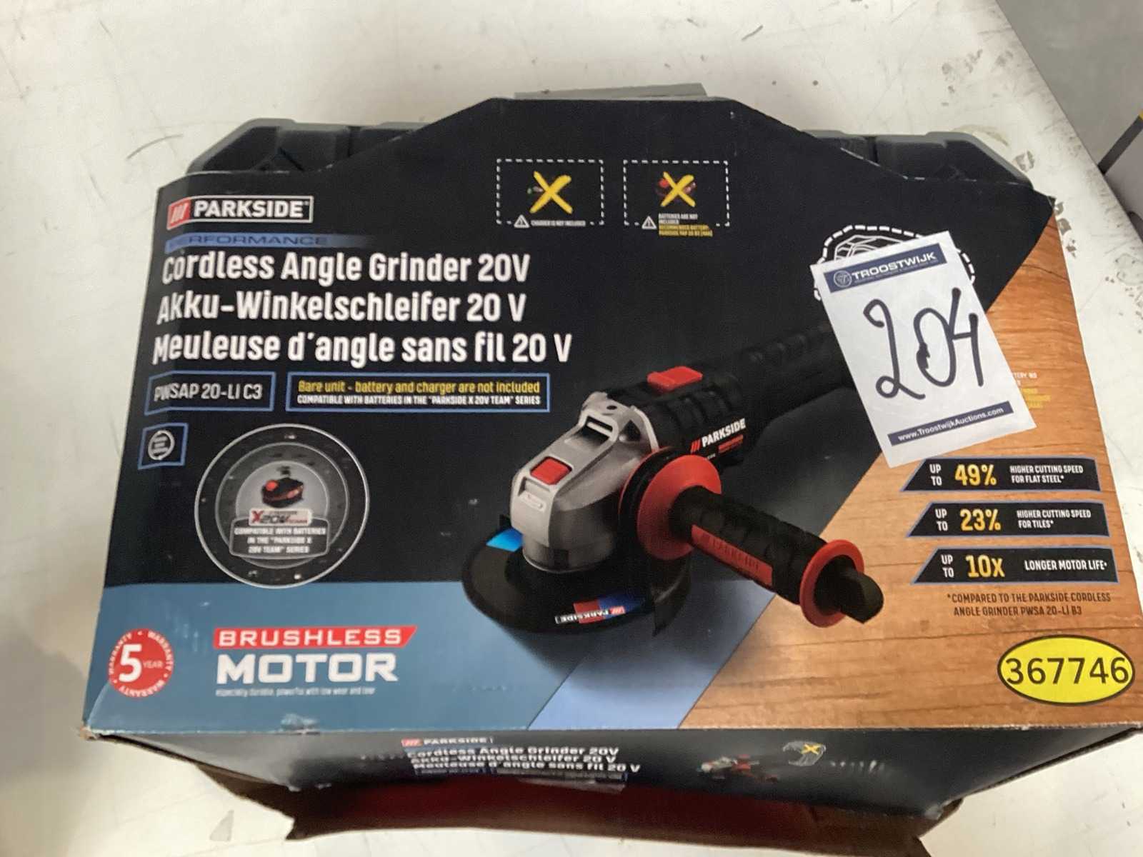 Parkside 20v angle grinder hot sale