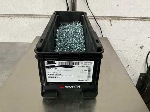 Würth 6.17 kg Countersunk head drill screw 4.2 x 25 in stackable container