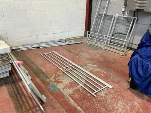 Plateforme de wagon démontée