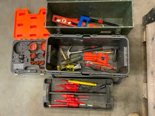 Knipex, Stanley, Bahco Werkzeugkästen mit Inhalten (2x)
