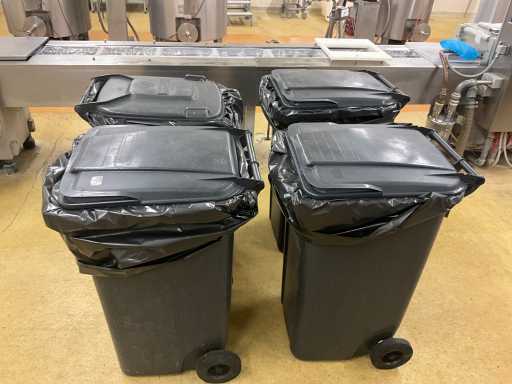 4 poubelles mobiles diverses OTTO, AWB