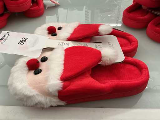 Weihnachtspantoffeln für Damen. (5-fach)