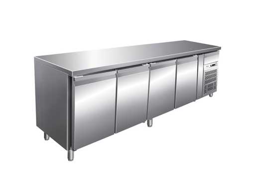 IceShop - 4-door positive refrigerated table, ventilated 700mm - Refrigerated table