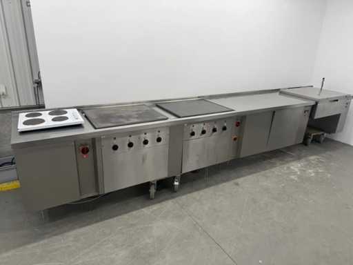 RVS elektrische kook- en baklijn