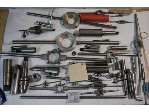 Röhm - Assortiment de porte-matrices de coupe/matrices de tournage/mandrins de perceuse/rallonges cônes MK