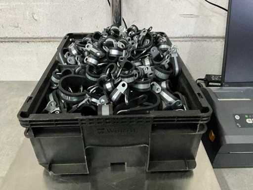 Würth 8.69 kg diverse maten buis- en bevestigingsklem in stapelbare bak