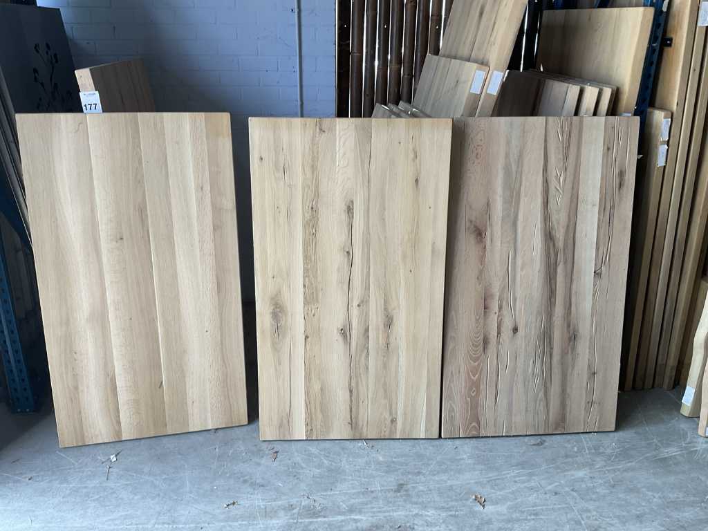 Oak table top 140x80 cm (3x)