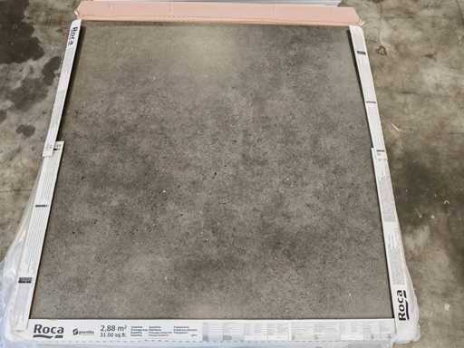 Roca Basel Negro Mat Vloertegel 120x120 cm 38,35 m²