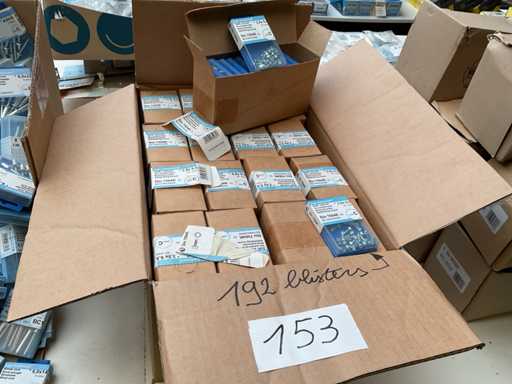 192 blisters met plaat schroeven