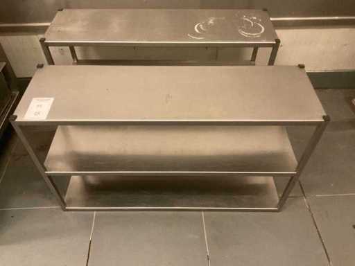 Stainless steel catering rack (2x)