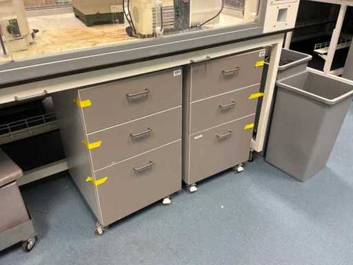 2 meubles sous paillasse