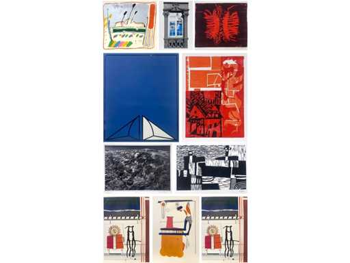 Diverse kunstenaars - Lot van 10 Prints - diverse technieken