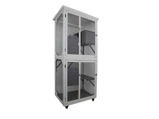 Cage pour chats MaxxPet 88050 - volière pour chats - 82x80x180cm