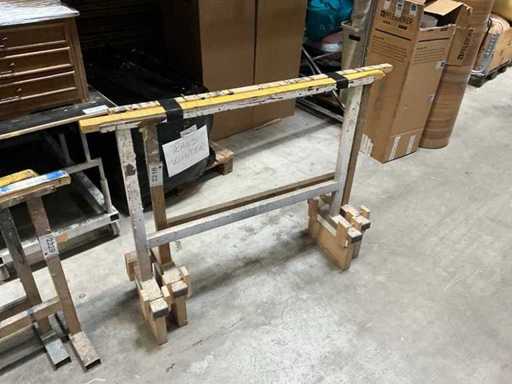 2-delige montagebeugels, zware versie, hoogte 950 mm, breedte 1200 mm, zie tekst
