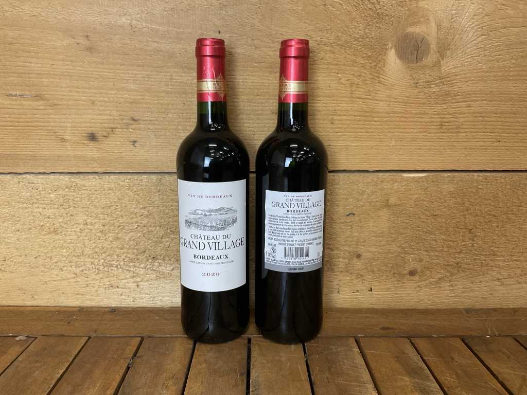 2020 Château Du Grand Village Bordeaux Bottiglia di vino (12x)