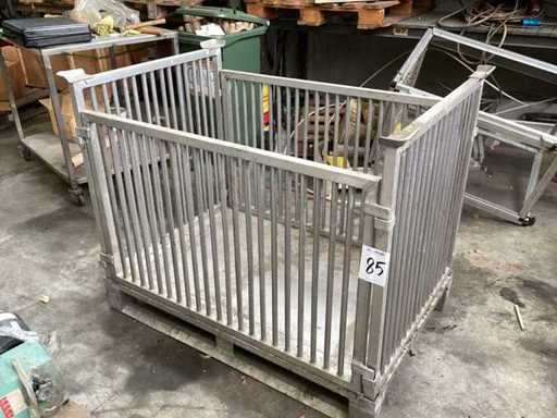 Cesto in alluminio palletizzabile