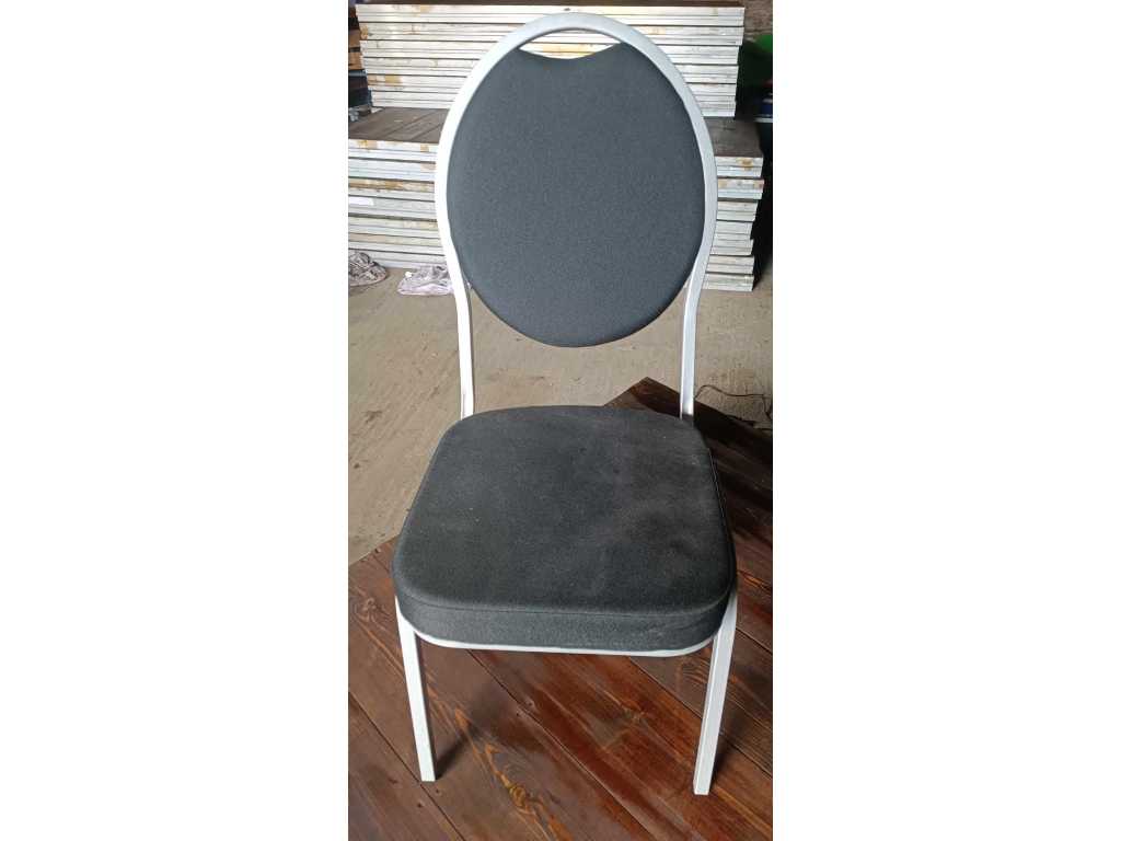 Chaise empilable noire (10x)