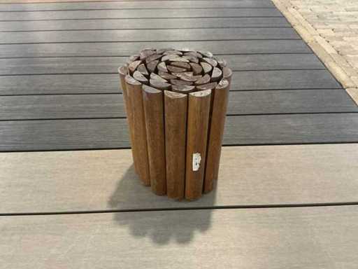 Hardwood Roll Border Planed 4x30x18 cm (9x)