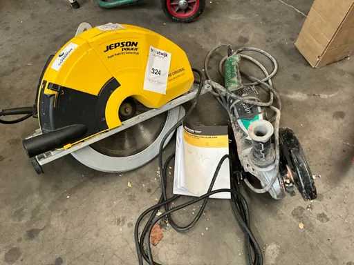 Jepson Super hand druk cutter 8320 Afkortcirkelzaagmachine