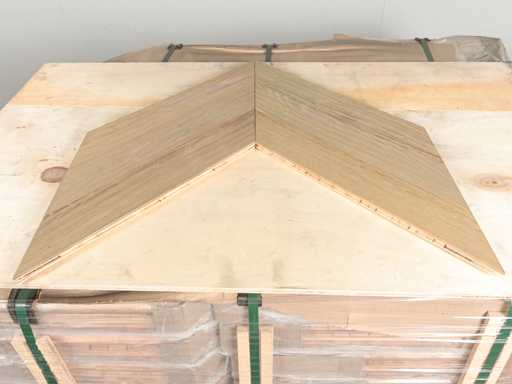 122 m2 en parquet en chêne hongrois à planches multiples - 480 x 90 x 19 mm