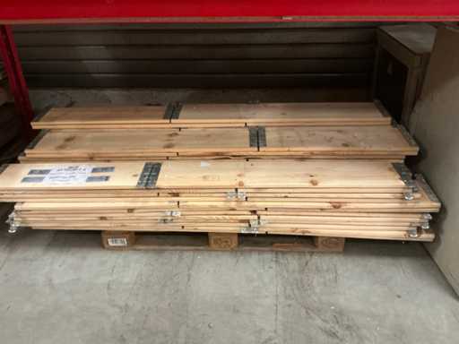 Collier de palette articulé en bois (20x)