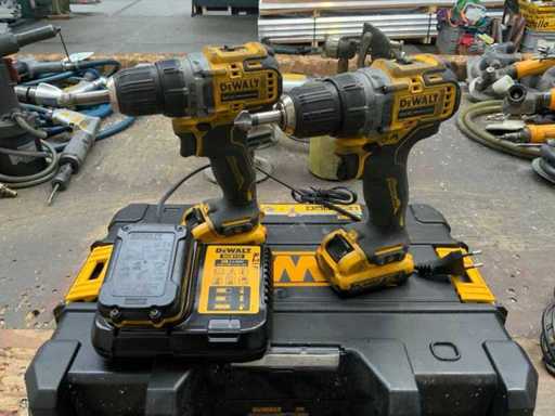 De Walt DCD701 Accu boormachine (2x)