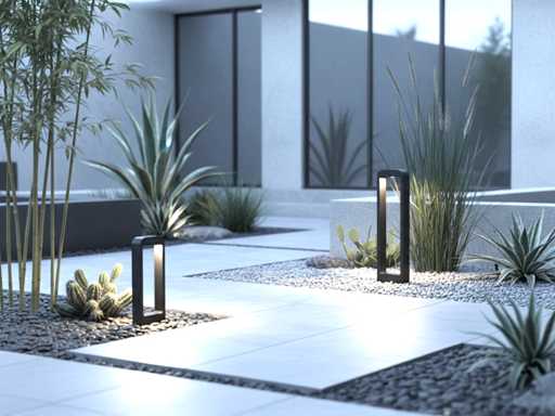 7W LED-Gartenlampe 60 cm (4x)