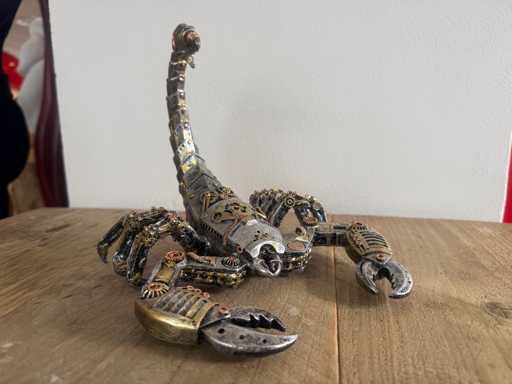 Scorpioen Steampunk H17,5cm Silver