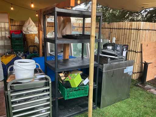 PVC rack with content