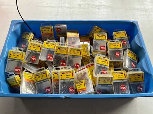 Rotadrill Verschiedene Größen von Schrauben Edelstahl und Messing (100x)