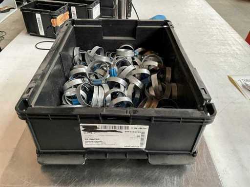 Collier de serrage ABA 5,09 kg 38-50 mm dans un bac empilable