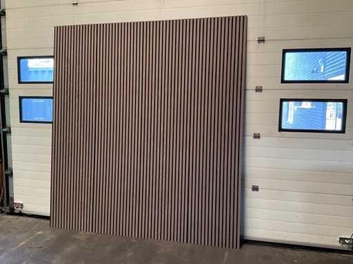 Akustyczny panel ?cienny - 2600x600x21mm - orzech (20x)