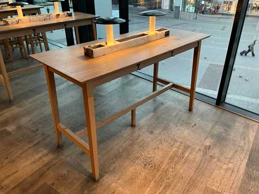 Hutten - Bartafel met marmeren opbouw en verlichting