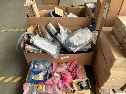 Batch of installation materials and technical components