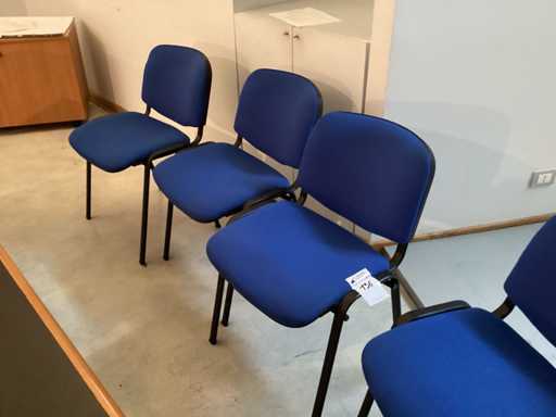 Fabric office chairs (7x)