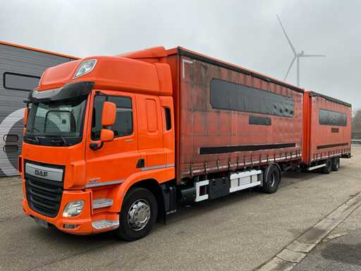 2014 DAF CF440 EURO6 Lkw mit Anhänger