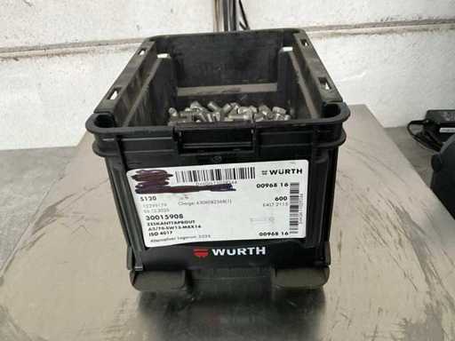 Würth 6.40 kg Zeskant tapbout M8 x 16 in stapelbare bak