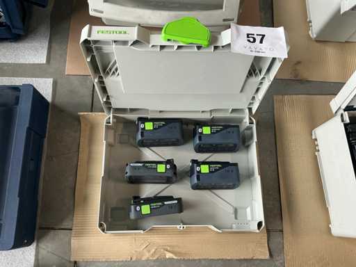 Festool 18 V Batterij (5x)