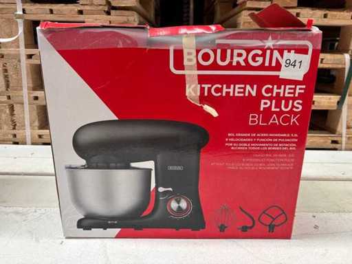 Robot de bucătărie Bourgini Kitchen Chef Plus - Bol de amestecat 5,5 litri