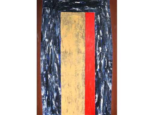 Jelis van Dolderen - olie en tempera op doek - 200x140 cm - 1988