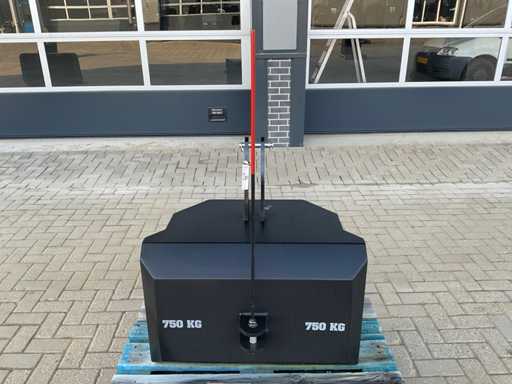 Steel Front Weight, "750kg"