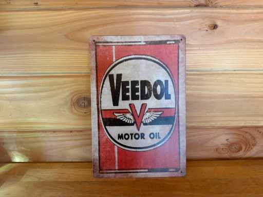 Metalen reclame bord