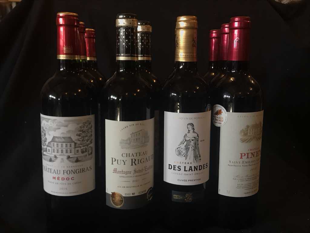 Diverse Franse Rode wijn (12x)