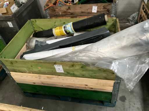 Stock of plastic on a roll