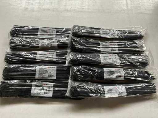 Würth Kabelbinder 4,8 mm x 360 mm 100 stuks (10x)