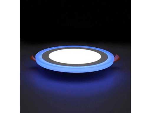 10 x LED Paneel – Blauw / Wit – 24W (18W + 6W) – Aan/Uit 